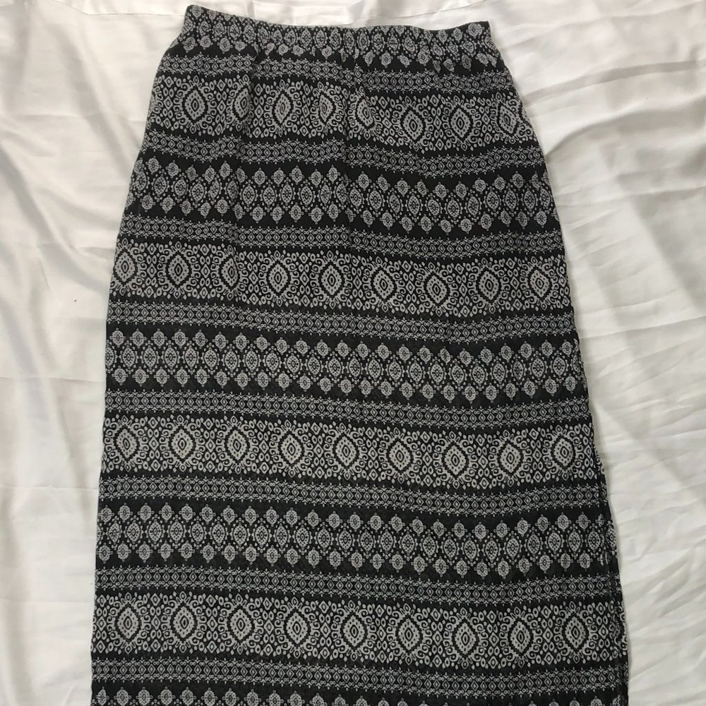 Bandana mesh maxi skirt